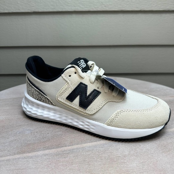 New Balance Shoes - New Balance Women Size 6 Sneaker Fresh Foam X70 Beige Leopard Athletic Shoe New